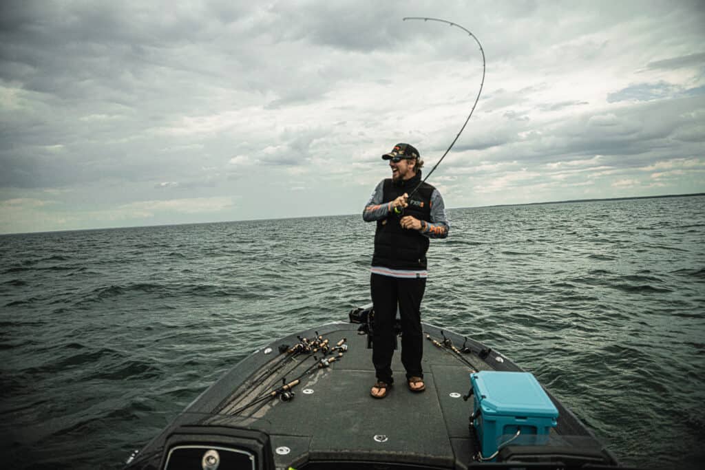 bass fishing with Matt Peters