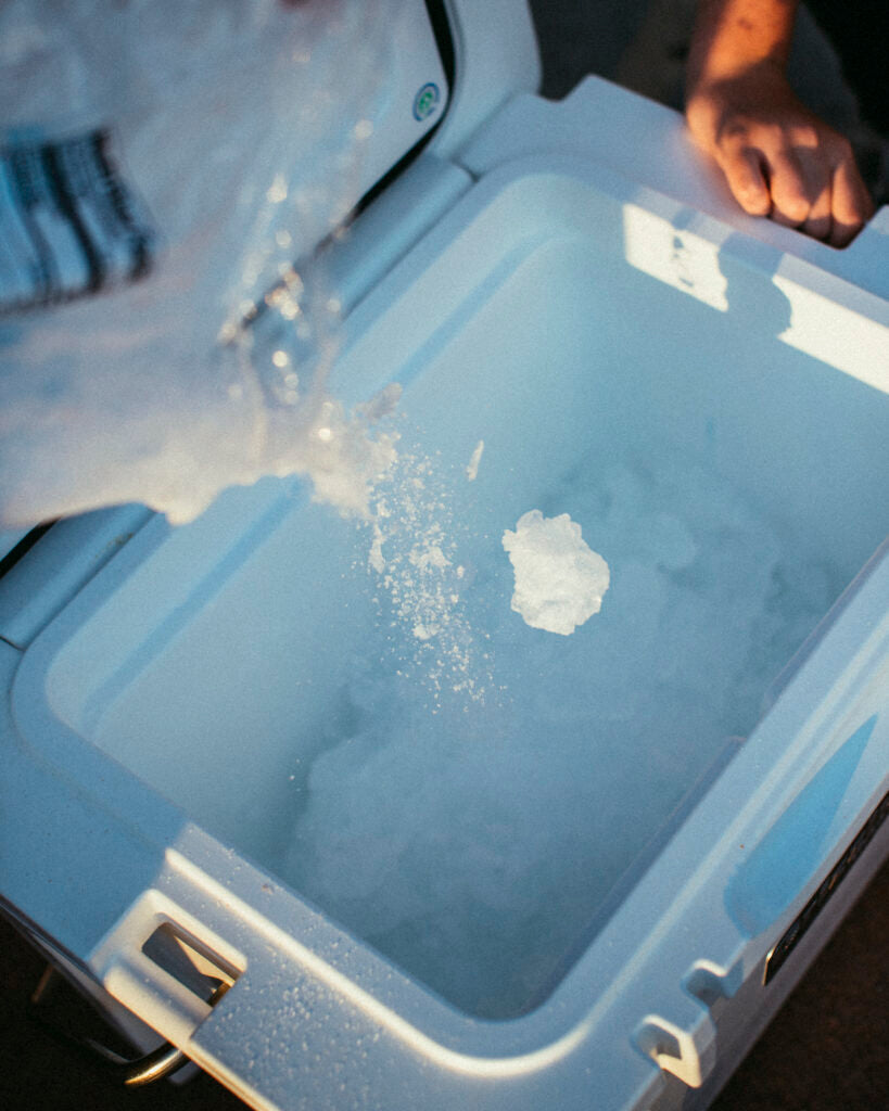 ice retention cooler features