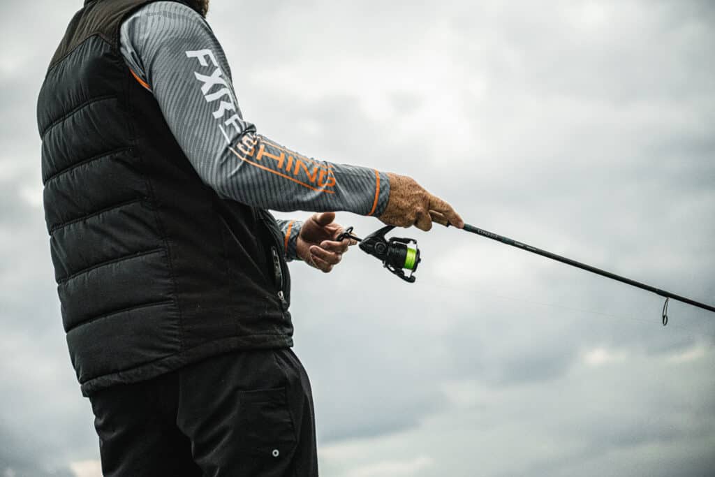 walleye fishing fishing rod and reel